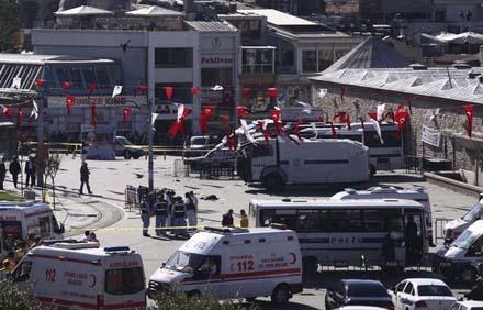 Центр Стамбула - эпицентр взрыва