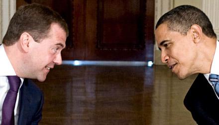 Обама и Медведев оказались в "одной упряжке"