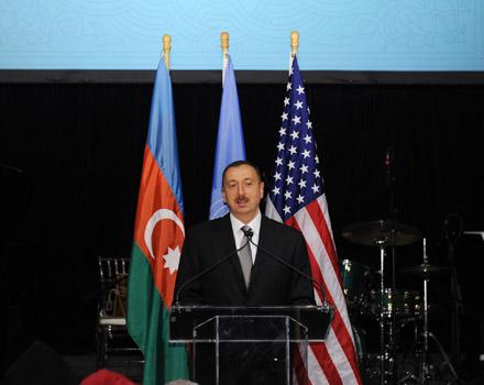 Президент Азербайджана дал прием в Нью-Йорке