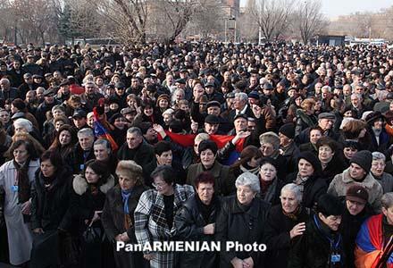 Армянская оппозиция провела митинг